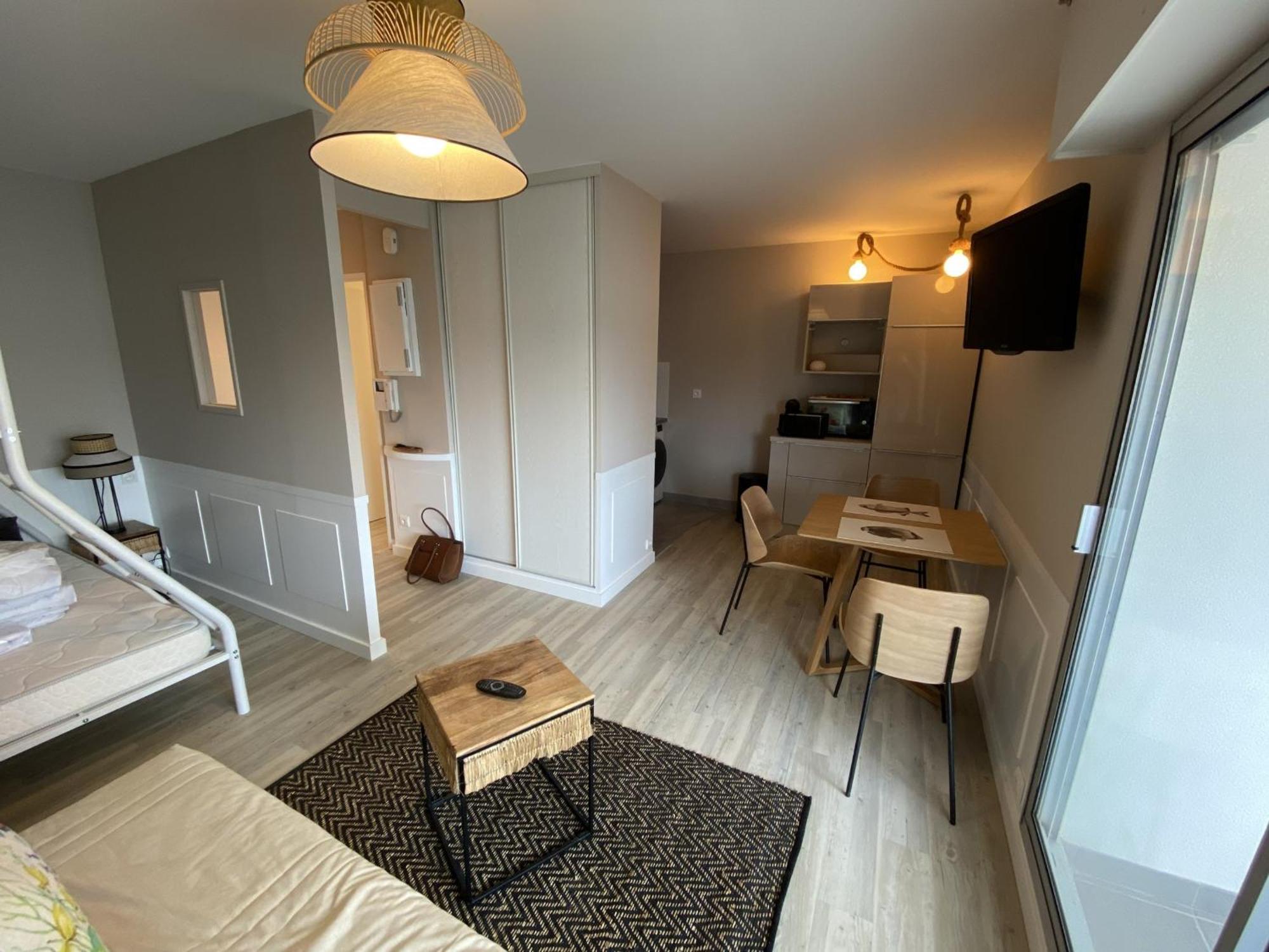 Studio Neuf En Front De Mer Avec Terrasse Et Parking, Ideal Pour 3 Personnes - Fr-1-474-147 อาร์กาชง ภายนอก รูปภาพ